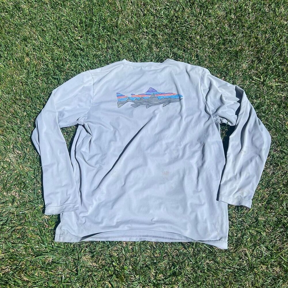 Patagonia Running shirt men’s size XL Y2k running gray